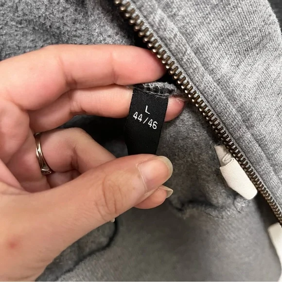 FREE PEOPLE Patchwork Ribbon Fitted Hoodie size Large (fits more like a medium) - Picture 7 of 15